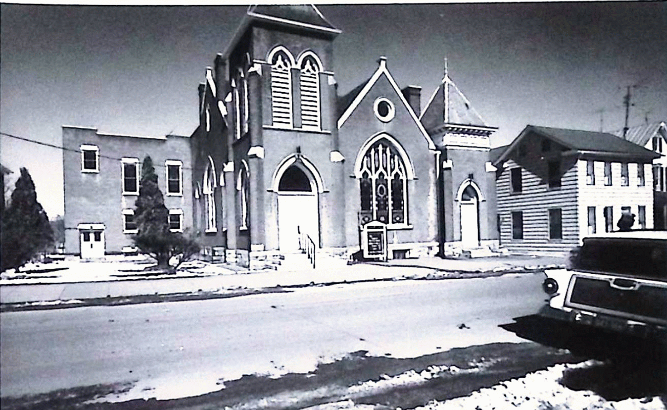 EUB building in 1950's, winter