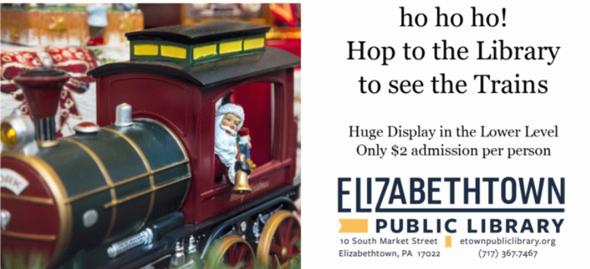 Hop to the library to see the trains