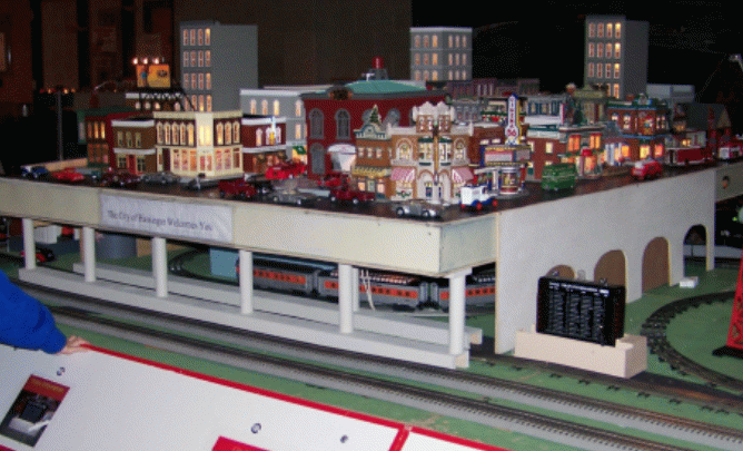 Hop to the library to see the trains