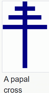 Papal cross