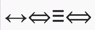 If and only if symbols