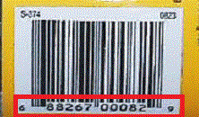 Seltzer bottle UPC code
