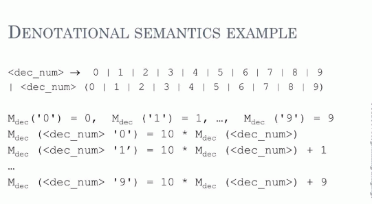 Denotational semantics
